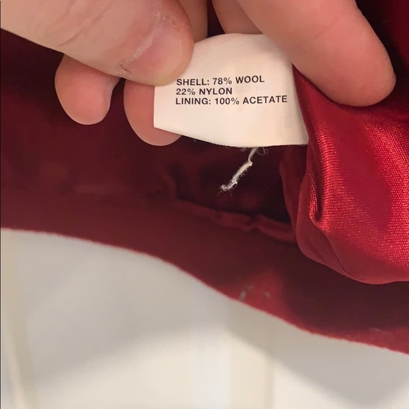 Gap red pea coat size medium - Picture 8 of 11